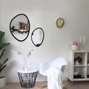 Ver imagem 2 de Espelho Decorativo Orgânico Preto 58x70 Cm