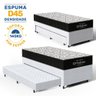 Cama Box com Colchão de Espuma D45 Ortobom Airtech 150 + Auxiliar de Espuma Unique Solteiro 88cm - 3