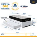 Ver imagem 6 de Cama Box com Colchão de Espuma D45 Ortobom Airtech 150 + Auxiliar de Espuma Unique Solteiro 88cm