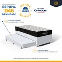 Ver imagem 5 de Cama Box com Colchão de Espuma D45 Ortobom Airtech 150 + Auxiliar de Espuma Unique Solteiro 88cm