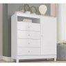 Comoda Sapateira 01 Porta Alexa Baby Branco - 5