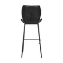 Ver imagem 7 de Kit 5 Banquetas Alta com Encosto para Bancada Cozinha Penha R02 PU Preto - Mpozenato