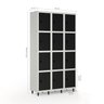 Armário Locker Guarda-volume de Aço 12 Portas com Fecho para Cadeado Vestiário Academia - 2