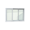 Ver imagem 1 de Janela Alumínio Elite 3 Folhas Moveis 1/3 100 x 150 V.Liso Branco Brimak