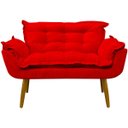 Ver imagem 7 de Namoradeira Decorativa Confortável para Sala Recepção Consultório Manicure Alice Suede