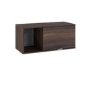 Ver imagem 1 de Armário Aéreo com Nicho e Porta Basculante 35x80x35cm Wlnp80 Nogal - Branco
