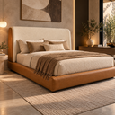 Ver imagem 1 de Conjunto Casal Cama Japonesa Cabeceira Milano Moderna Luxo Premiun Elegante Divani com Cabeceira em