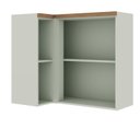 Ver imagem 2 de Armário Aéreo de Canto 1 Porta 100 % MDF Iluminata Geniaflex Verde/Mint