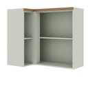 Ver imagem 2 de Armário Aéreo de Canto 1 Porta 100 % MDF Iluminata Geniaflex