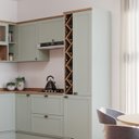 Ver imagem 3 de Armário Aéreo de Canto 1 Porta 100 % MDF Iluminata Geniaflex