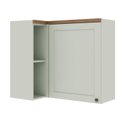 Ver imagem 1 de Armário Aéreo de Canto 1 Porta 100 % MDF Iluminata Geniaflex