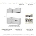 Ver imagem 4 de Armário De Cozinha Compacta De Canto Mp2092.964 Branco/Preto