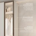 Ver mais imagens de Guarda Roupa Planejado 100% MDF de Canto Linear Reflecta Orion CabeCasa MadeiraOriginals Bege