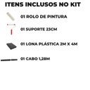 Ver imagem 5 de Cabo Extensor 1,28m + Suporte Garfo Gaiola 23cm + Rolo Antirespingo 23cm 10mm + Lona 2mx4m