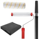 Ver imagem 1 de Cabo Extensor 1,28m + Suporte Garfo Gaiola 23cm + Rolo Antirespingo 23cm 10mm + Lona 2mx4m