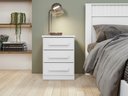 Ver imagem 2 de Mesa de Cabeceira 3 Gavetas Baiao - Lp - Rei de Casa Branco