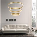 Ver imagem 3 de Pendente 40x60x80cm 226w 3k Aluminio Dourado Bivolt Sindora