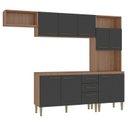 Ver imagem 2 de Cozinha Compacta com Tampo 2 Peças 9 Portas 2 Gavetas Malu 