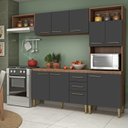Ver imagem 1 de Cozinha Compacta com Tampo 2 Peças 9 Portas 2 Gavetas Malu 