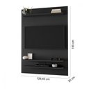Ver imagem 2 de Painel Home Suspenso Para TV Até 50 Polegadas 3 Prateleiras Sala de Estar Quarto