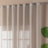 Cortina de Voal Avelã 4,00m x 2,70m - Ideal para Varão Simples de 3 Metros - 4