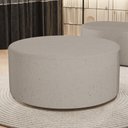 Ver imagem 2 de Puff Redondo Orgânico para Living 90cm Lola W01 Linho Bege - Lyam Decor