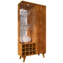 Ver imagem 1 de Cristaleira Porta de Vidro com Adega 91cm Lauana Naturalle B02 - Mpozenato