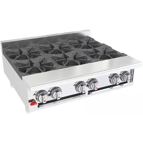 Fogão a Gás Glp 36" de Mesa 6 Bocas Genesis New G36CT36BN Venâncio