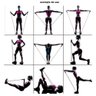 Elastico treino Academia Exercicio Extensor Kit Band Em casa Malhar Costas Peito Biceps Triceps - 7