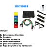 Elastico treino Academia Exercicio Extensor Kit Band Em casa Malhar Costas Peito Biceps Triceps - 6