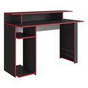 Ver imagem 4 de Mesa Gamer com 1 Porta Revistas Multimóveis CR25236 Preto
