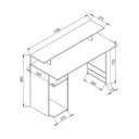 Ver imagem 3 de Mesa Gamer com 1 Porta Revistas Multimóveis CR25236 Preto