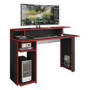 Ver imagem 1 de Mesa Gamer com 1 Porta Revistas Multimóveis CR25236 Preto