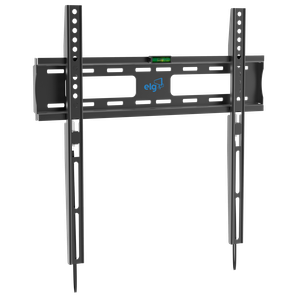 Suporte de Parede Fixo Elg, Fix400, P/ Tv 32" a 77", Trava Automática, Nível Bolha, até 50kg, Preto
