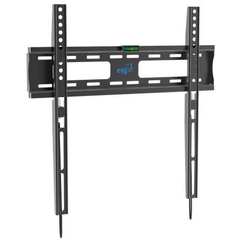 Suporte de Parede Fixo Elg, Fix400, P/ Tv 32" a 77", Trava Automática, Nível Bolha, até 50kg, Preto