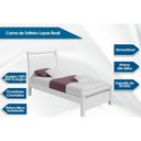 Ver imagem 2 de Cama Solteiro Reali Branco - Lopas