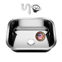 Ver imagem 1 de Cuba Aço Inox American Steel N 0 40x34x14 com Válvula