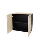 Ver imagem 6 de Conjunto Balcão Atendimento Armário Baixo Recepção Netmobil - Dubai/preto