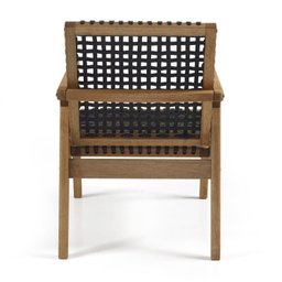 Conjunto 2 Poltronas Fixa de Madeira e Corda Náutica Traço  - 4