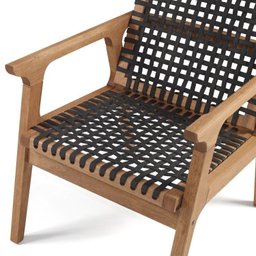 Conjunto 2 Poltronas Fixa de Madeira e Corda Náutica Traço  - 7