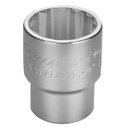 Ver imagem 1 de Soquete Estriado Aço Cromo Vanádio 1.5/16" - Encaixe 3/4" Tramontina Pro 44854/108