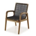 Ver imagem 3 de Conjunto 2 Cadeiras Para Jardim em Madeira e Corda Náutica com Braço Traço 