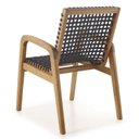 Ver imagem 4 de Conjunto 2 Cadeiras Para Jardim em Madeira e Corda Náutica com Braço Traço 