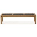 Ver imagem 5 de Conjunto de Jantar para Jardim 1 Mesa 4 Cadeiras 1 Banco com Corda Náutica Traço Marrom/Preta