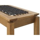 Ver imagem 6 de Conjunto de Jantar para Jardim 1 Mesa 4 Cadeiras 1 Banco com Corda Náutica Traço Marrom/Preta