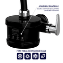 Ver imagem 3 de Torneira Elétrica Plus para Cozinha Parede Bica Alta 4 Tempos Preto e Cromado 4800W / 127V Durín