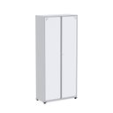 Ver imagem 3 de Armário de 2 Portas com Chave 4 Prateleiras AP402 Aço Cinza/Branco
