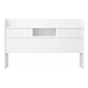 Ver imagem 2 de Cabeceira MDF Casal 147cm Prateleira Organizadora Quarto Aurora Madeira Moderna Funcional:Branco