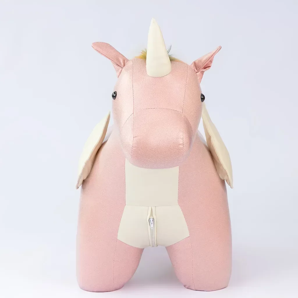 Puff Infantil Unicórnio Couro Sintético e Madeira - 8