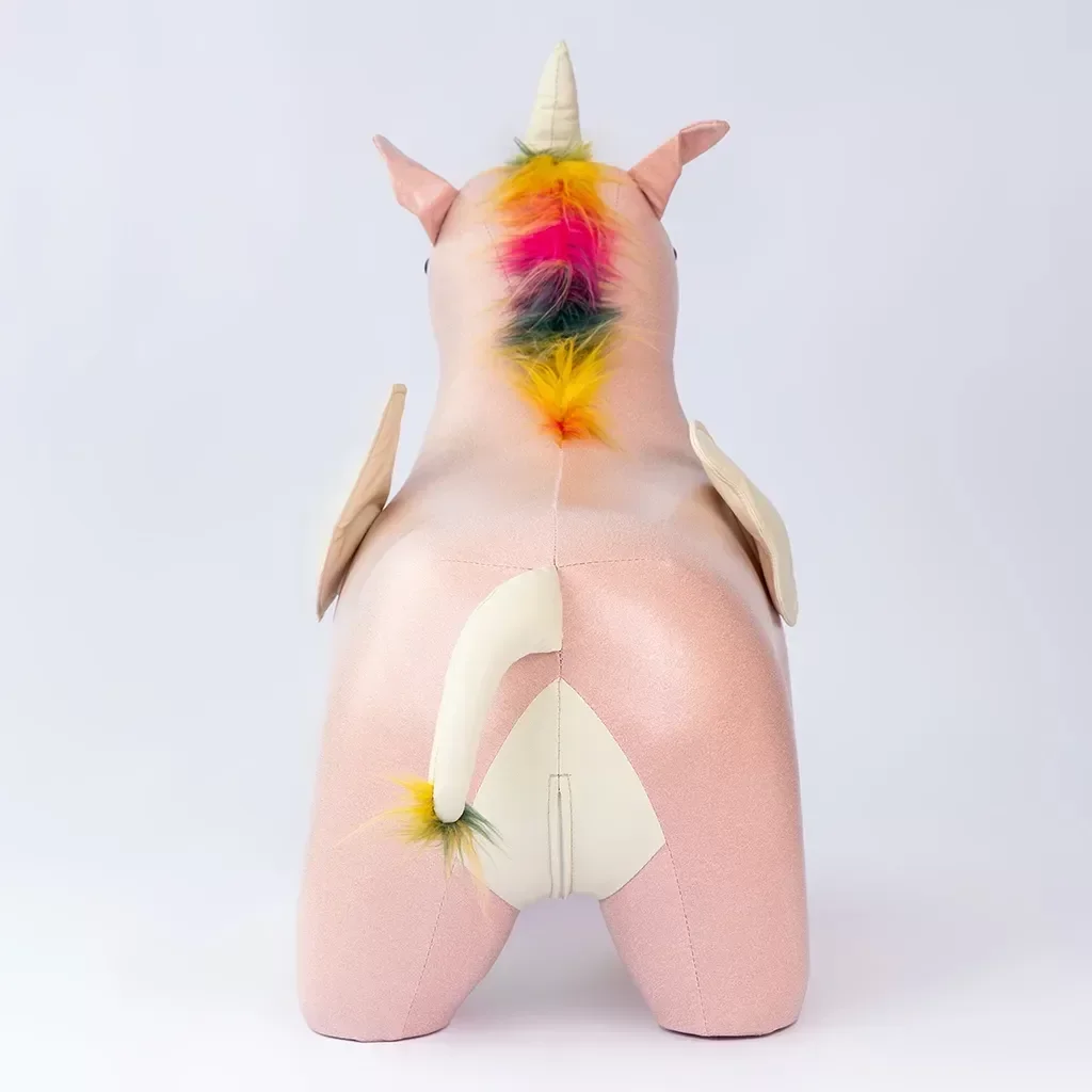 Puff Infantil Unicórnio Couro Sintético e Madeira - 10